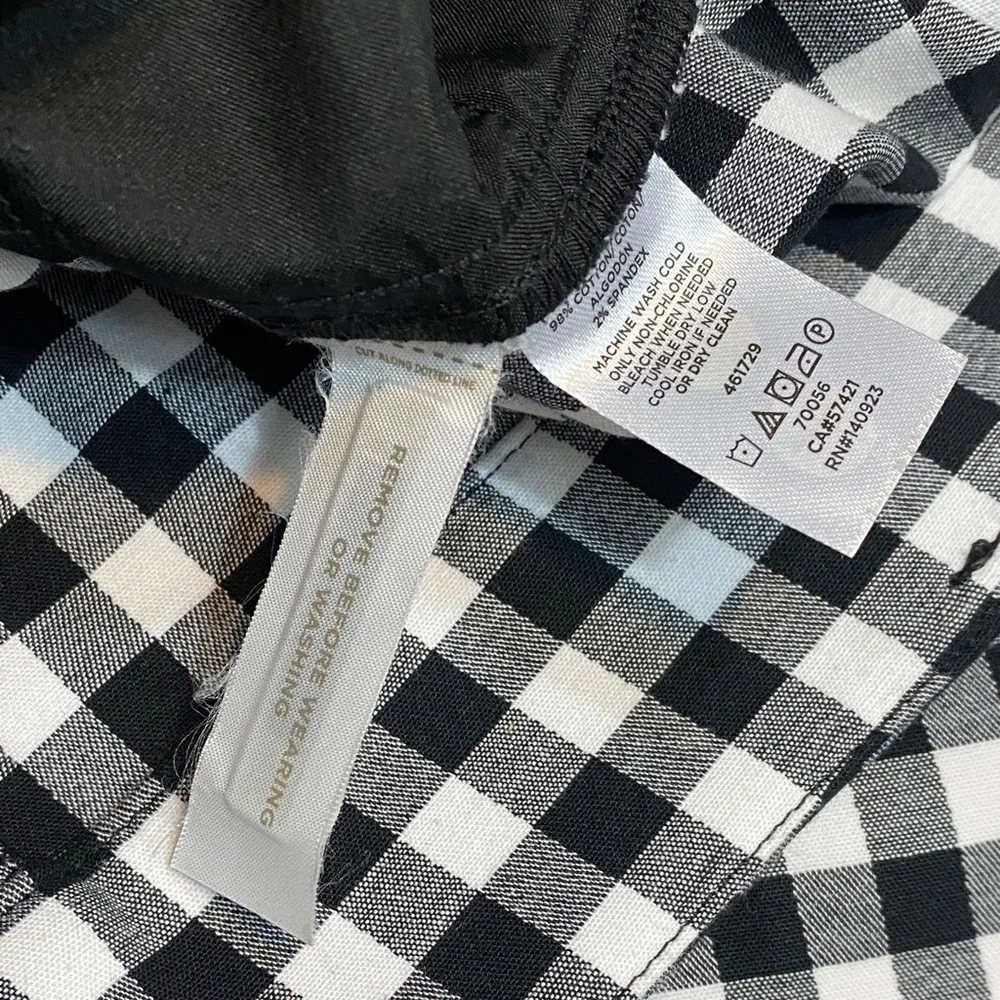NWOT LOFT Monochrome Checkered Marisa Trousers - Picture 5 of 8